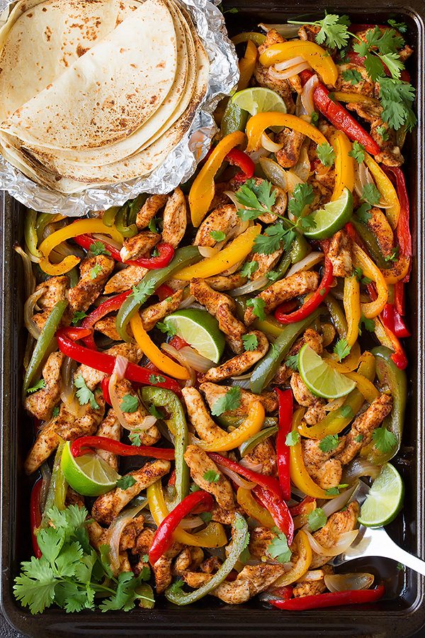 One Pan Chicken Fajitas